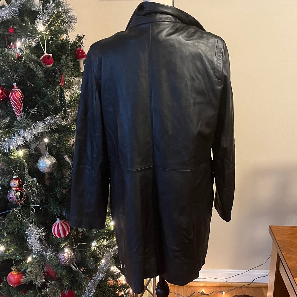 Siena Studio Black Leather Jacket, fits medium, tag says large - Picture 4 of 16